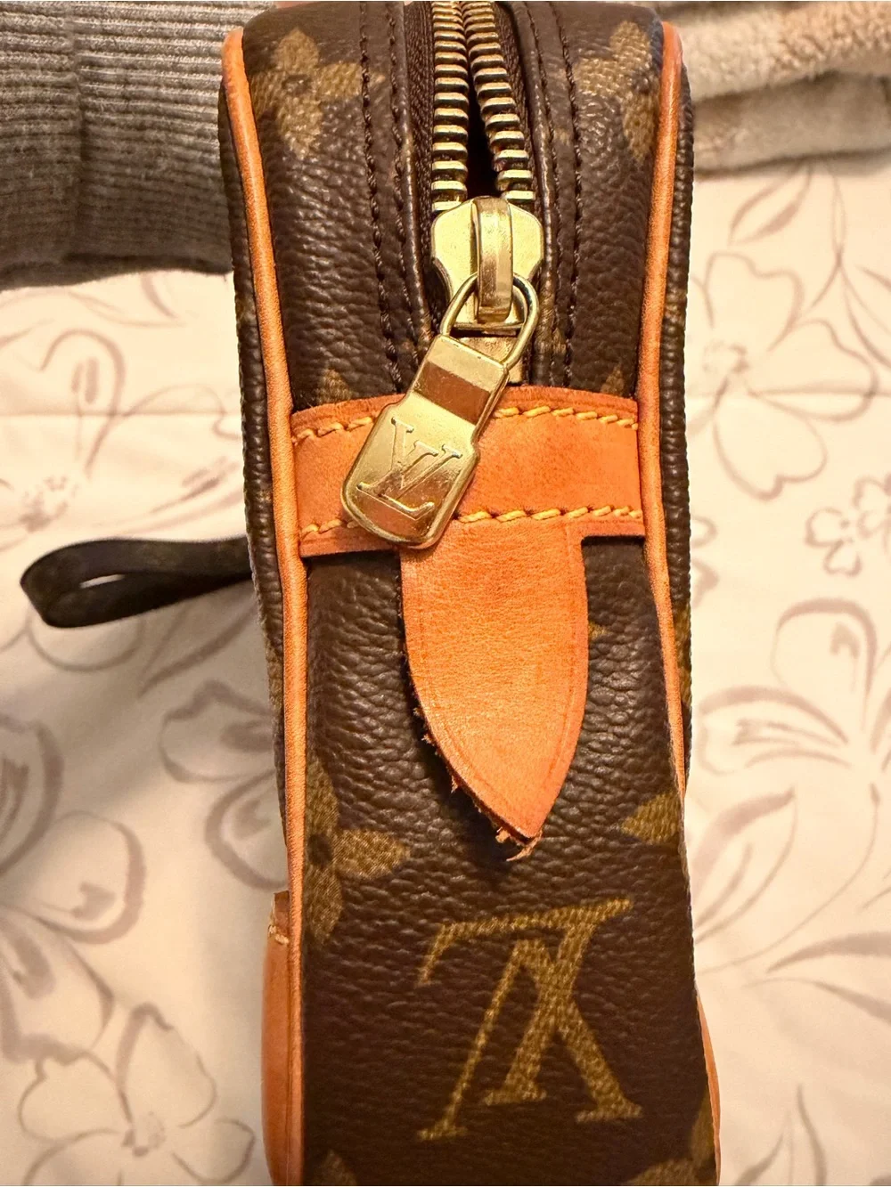 Louis Vuitton Monogram Marlee Dragonee Pouch in Brown and Tan